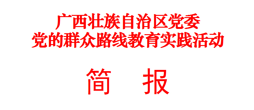 简报第1期  自治区党委成立党的群众路线教育实践活动领导小组